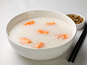 Congee (rice porridge, China) with sweet potatoes