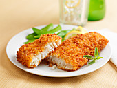 Breaded fish fillets