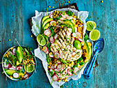 Chilli Lime Snapper with Corn Salsa Salad