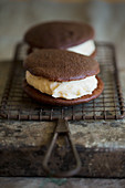 Whoopie Pies on a cooling rack