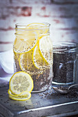 Lemonade with chia seeds