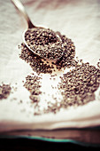 A spoonful of chia seeds