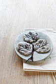 Matsutake mushroom rice cake (Korea)