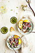 Kale Radicchio Salad with Tangerine Vinaigrette