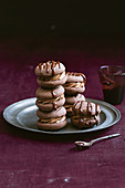 Chocolate melting moments, stacked