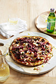 Roasted Beetroot, Onion and Rosemary Pizza
