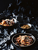 Pappardelle mit Ossobuco vom Kalb und Chili-Pangrattato