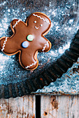 Gingerbreadman for Christams on a baking tray