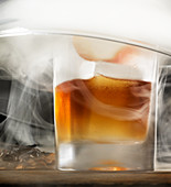 Smoked Old Fashioned cocktail