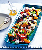 Tomato and plum salad with feta