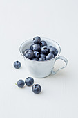 Blueberries in a cup