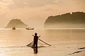 Krill fisherman in the gulf of Thailand