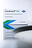Packet of Condrosulf osteoarthritis drug