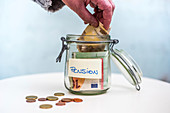 Pension pot, conceptual image