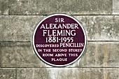 Alexander Fleming plaque, London