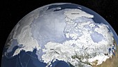 Arctic sea ice maximum, March 2018