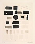 X-ray montage of different materials, 1890s