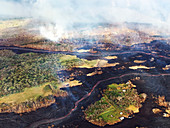 Kilauea eruption lava flows, May 2018