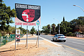 Drought sign, South Africa