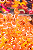 Sweet treats on market stall