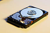Open hard disk drive