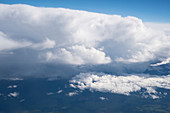 Clouds from aeroplane window