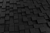 Black cubes, illustration