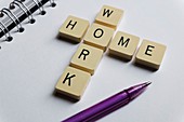 Home and work balance concept