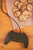 Gamepad controller with cookies