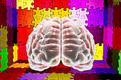 Autism spectrum disorder, conceptual illustration