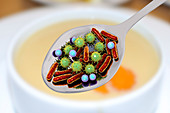 Foodborne infection, conceptual illustration