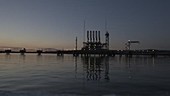 South Hook LNG terminal at dusk
