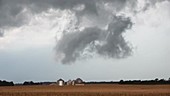 Clouds above farm