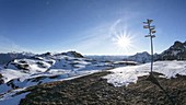 Pizol mountain summit, Swiss Alps, time-lapse footage
