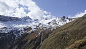 Piz Zamuor peak, Swiss Alps, time-lapse footage