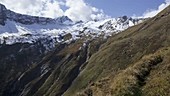 Piz Zamuor peak, Swiss Alps, time-lapse footage