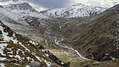 Greina plain and river, Swiss Alps, time-lapse footage