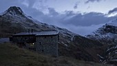 Mountain hut, Swiss Alps, time-lapse footage