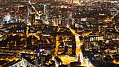 London at night, timelapse