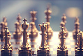 Chess pieces, illustration