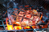 Meat being grilled