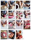 How to prepare a beetroot bread wreath