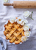 Apple lattice pie