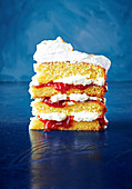 Vanilla-berry layer cake