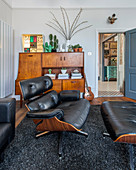Eames Lounge Chair in living room in Mid-century modern style