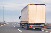 Lorry on motorway