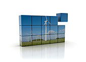 Wind energy, illustration