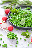 A Plate of Peas with Mint and Radish