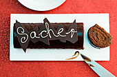 Sacher-style Swiss roll