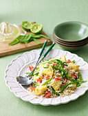 Fried Rice with Tomato, Pineapple and Snow Peas